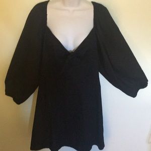 ASOS Dresses - ASOS black tie front puffy sleeve dress ASOS Dresses - ASOS black tie front puffy sleeve dress